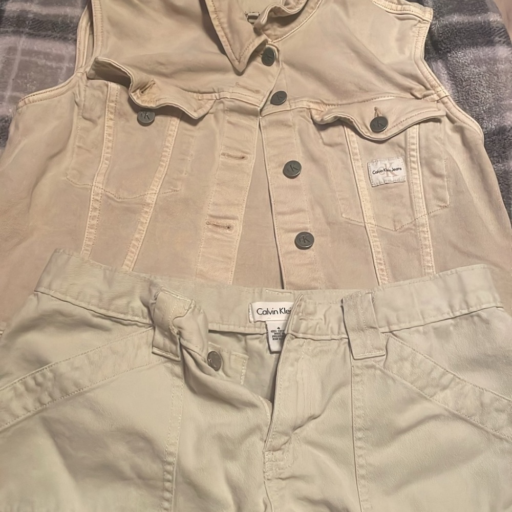Calvin klein vest and shorts